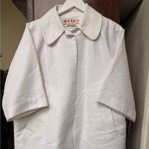 Marni Ivory Cape Jacket